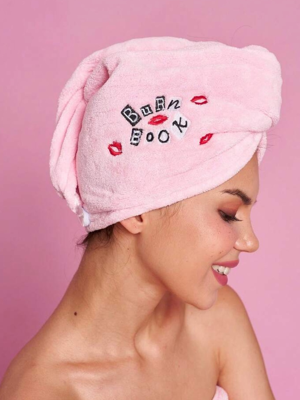Target Pink Embroidered Hair Turban - Kiss Detail